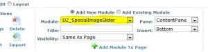 Add Module to a Page