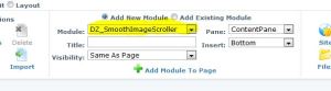 Add Module to a Page