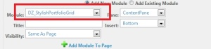 Add Module to Page